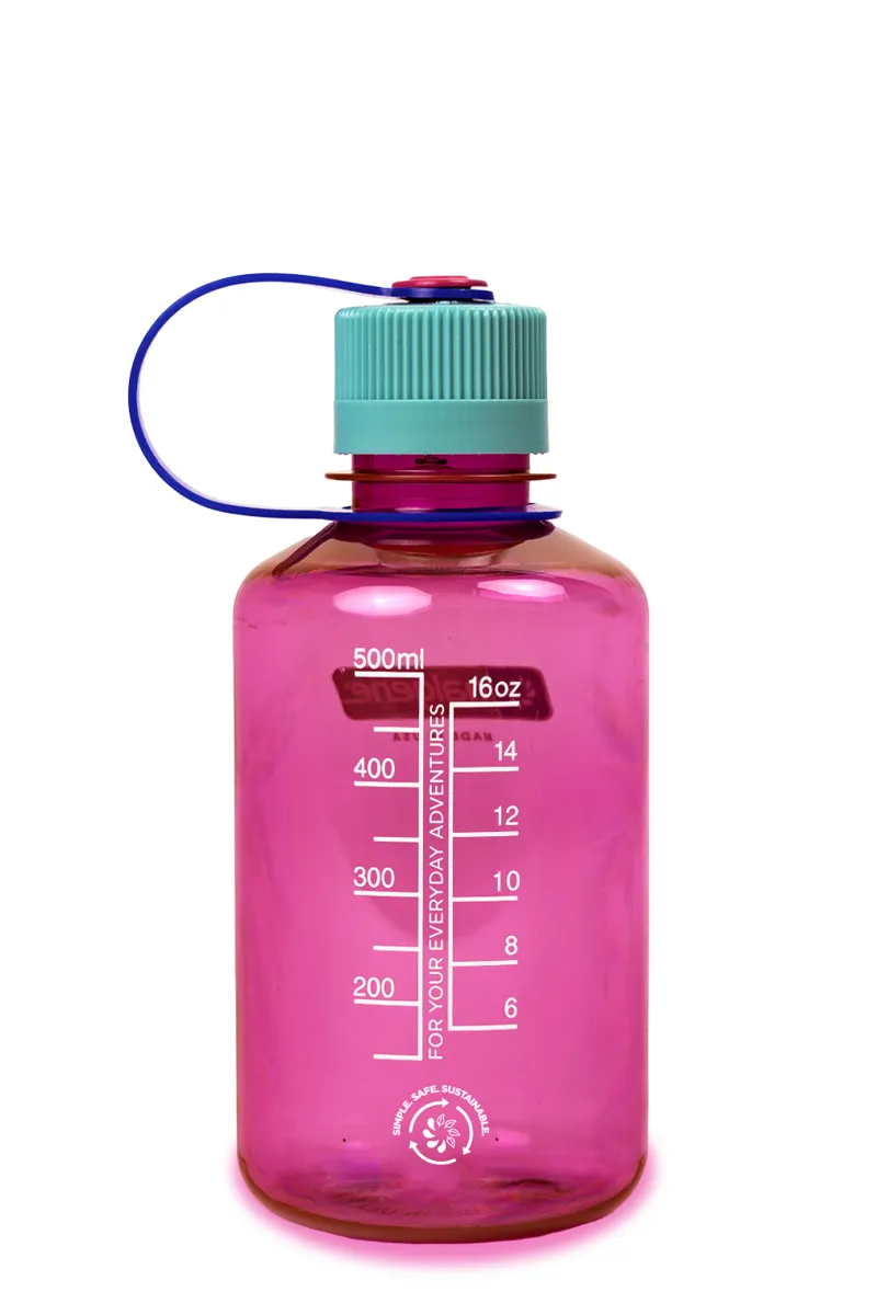 Nalgene Narrow Mouth Sustain Tritan 50% Recycled 500ml Bottle Electric Magenta-1