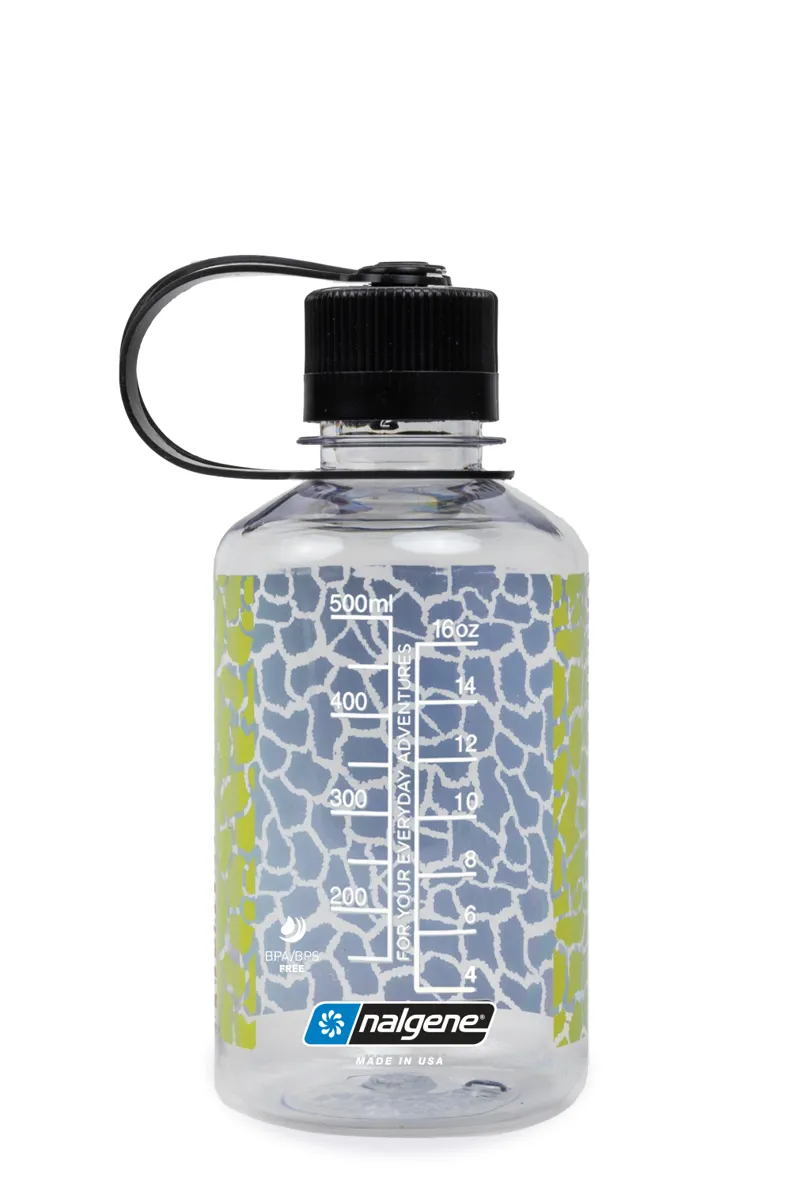 Nalgene Narrow Mouth Sustain Tritan Bottle 16oz/0.5L Clear/Rainbow Giraffe Print-1