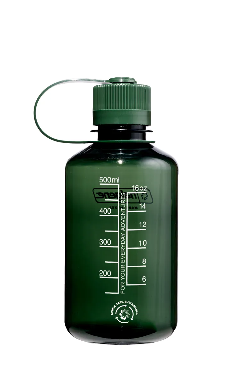 Nalgene Narrow Mouth Sustain Tritan 50% Recycled 500ml Bottle Monochrome Jade-1