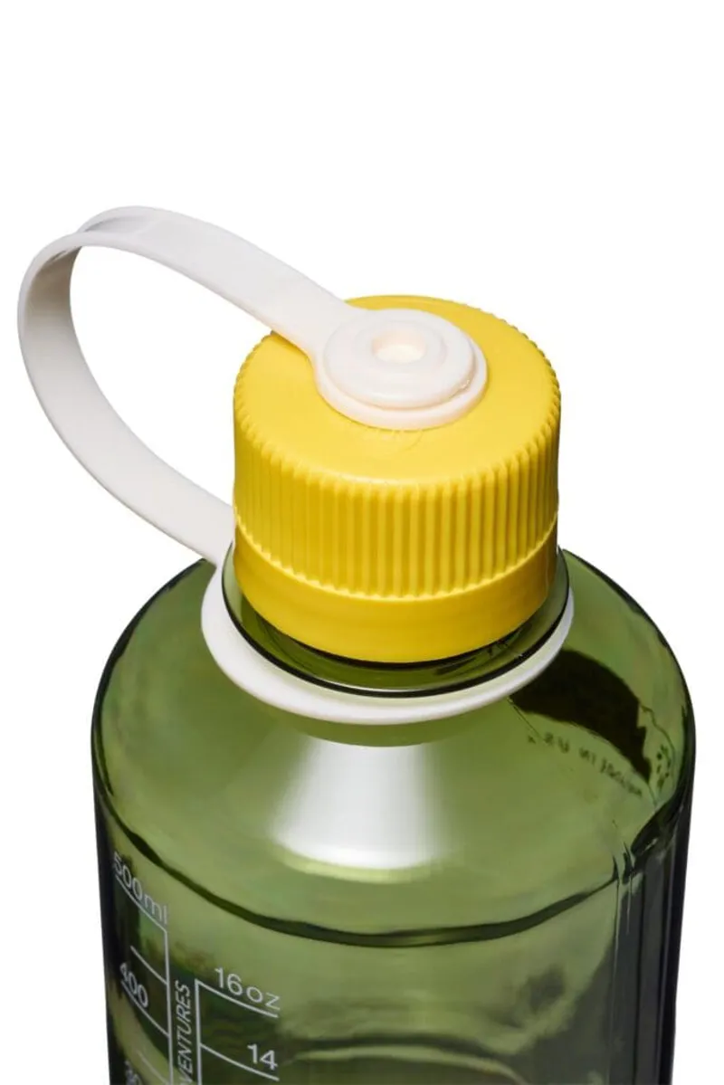 Nalgene Narrow Mouth Sustain Tritan Bottle 16oz/0.5L Endive/Oil Green Cap-1