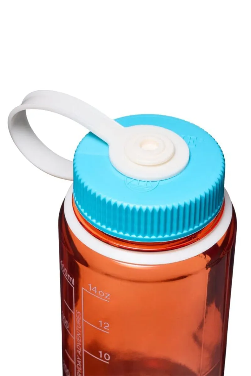 Nalgene 16oz/0.5L Bottle Flame/Blue Atoll Cap-1