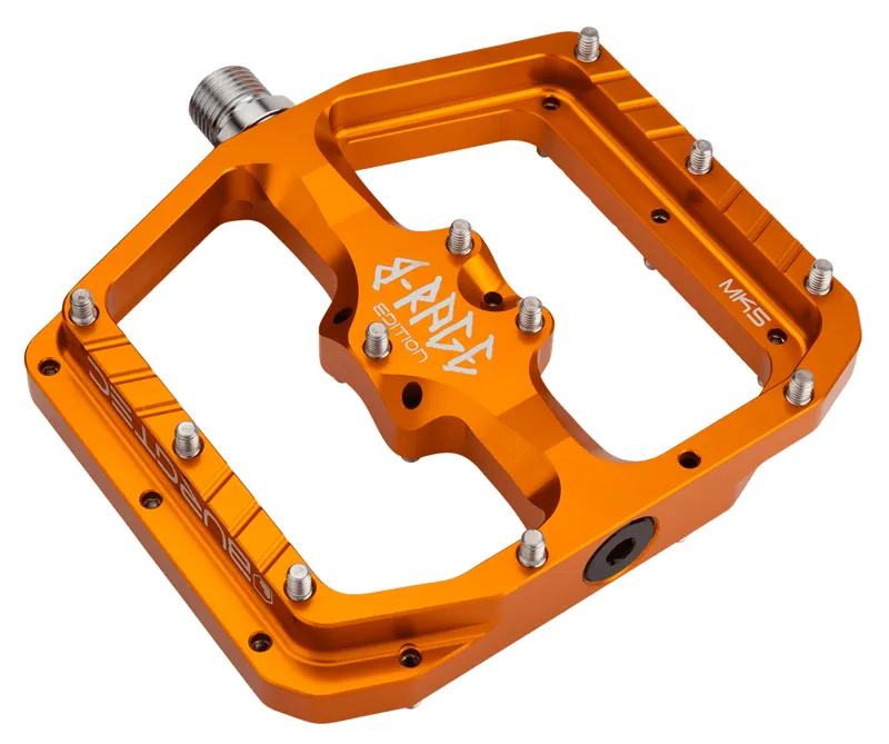 Burgtec Penthouse Flat MK5 B-Rage Edition Pedals Iron Bro Orange