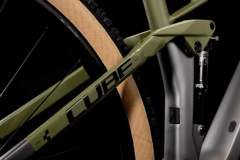 Cube Stereo 120 HPC TM Mountain Bike 2022 Grey/Olive-2