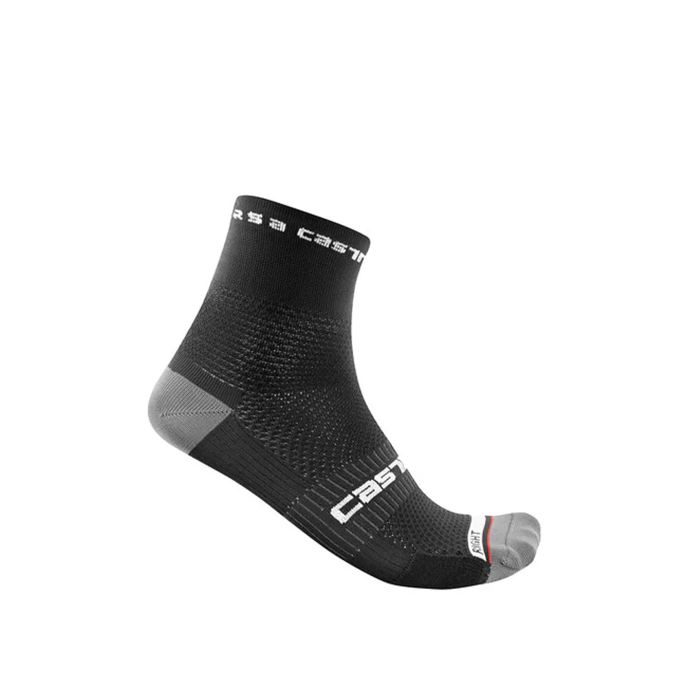 Image of Castelli Rosso Corsa Pro 9 Road Socks Black