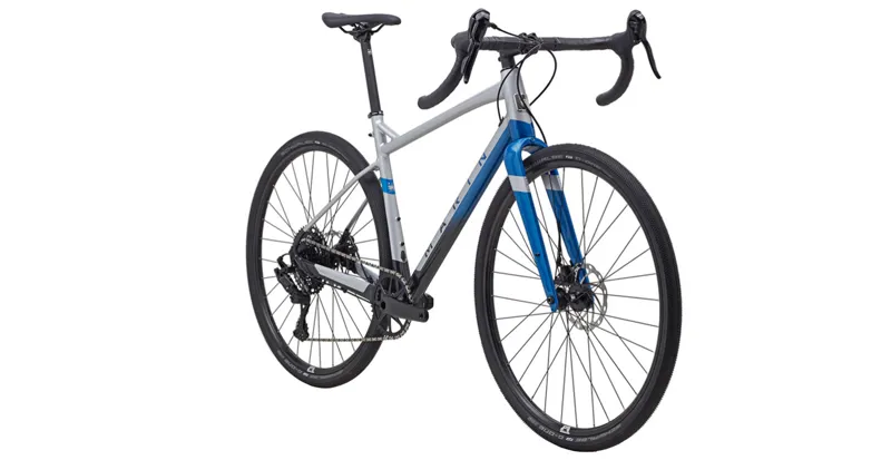 Marin Gestalt X10 Gravel Bike 2022 Gloss Chrome/Blue/Black-1