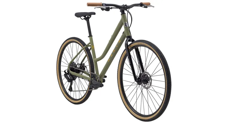 Marin Kentfield 2 ST Hybrid Bike 2025 GREEN/BRONZE-1