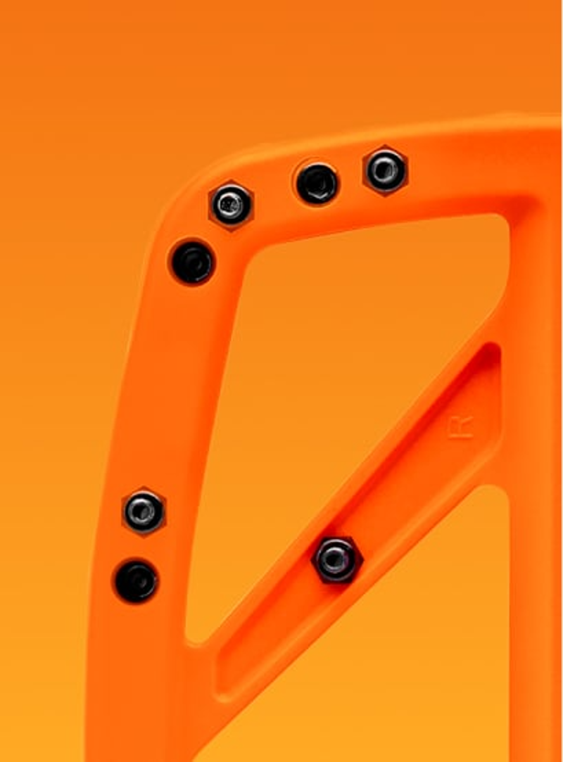 PNW Range MTB Composite Flat Pedal Safety Orange-4