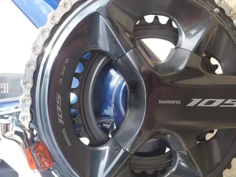 Ex Display Orro Venturi STC 105 Di2 Road Bike Large Blue/Silver -3