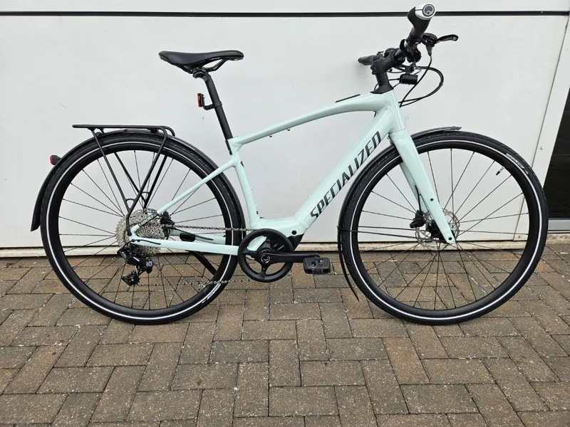 2nd Hand Specialized Vado SL 4.0 EQ Small Electric Bike 2022 White Sage/Black Reflective