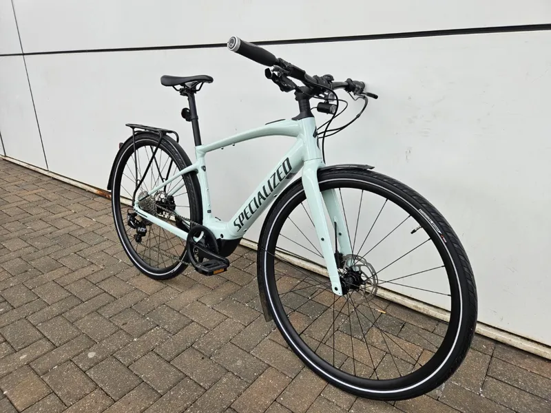 2nd Hand Specialized Vado SL 4.0 EQ Small Electric Bike 2022 White Sage/Black Reflective-1