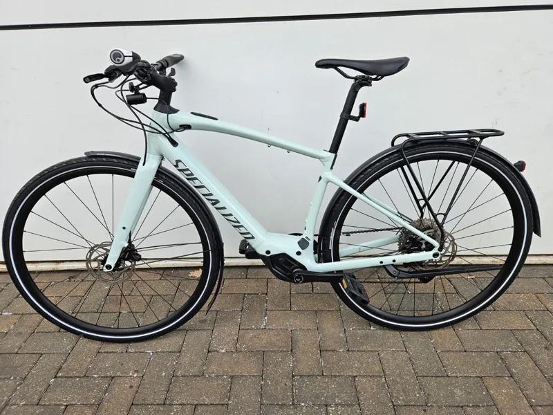 2nd Hand Specialized Vado SL 4.0 EQ Small Electric Bike 2022 White Sage/Black Reflective-5