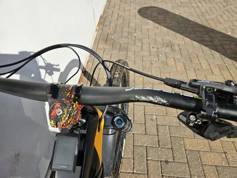 2nd Hand Trek Rail 9.8 GX AXS Electric Bike 2022 Marigold Red Fade-4