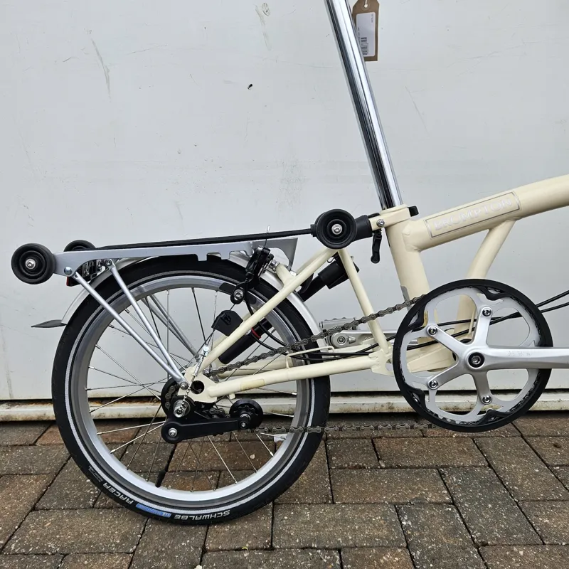 2nd Hand Brompton H3R Folding Bike Cream-1