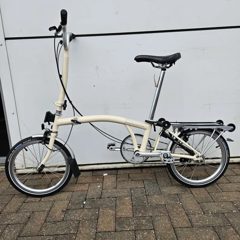 2nd Hand Brompton H3R Folding Bike Cream-2