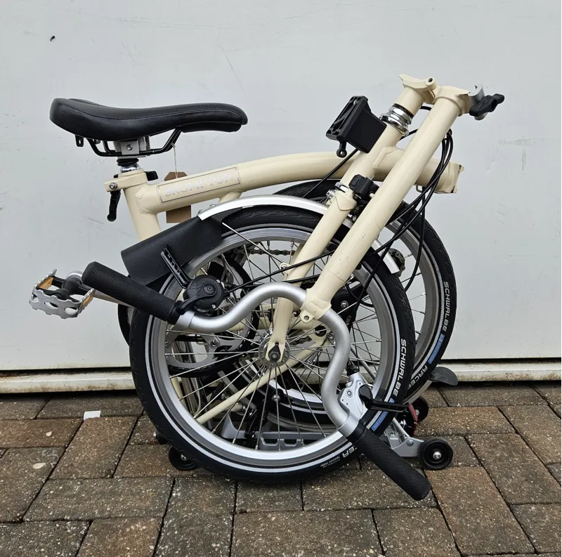 2nd Hand Brompton H3R Folding Bike Cream-4