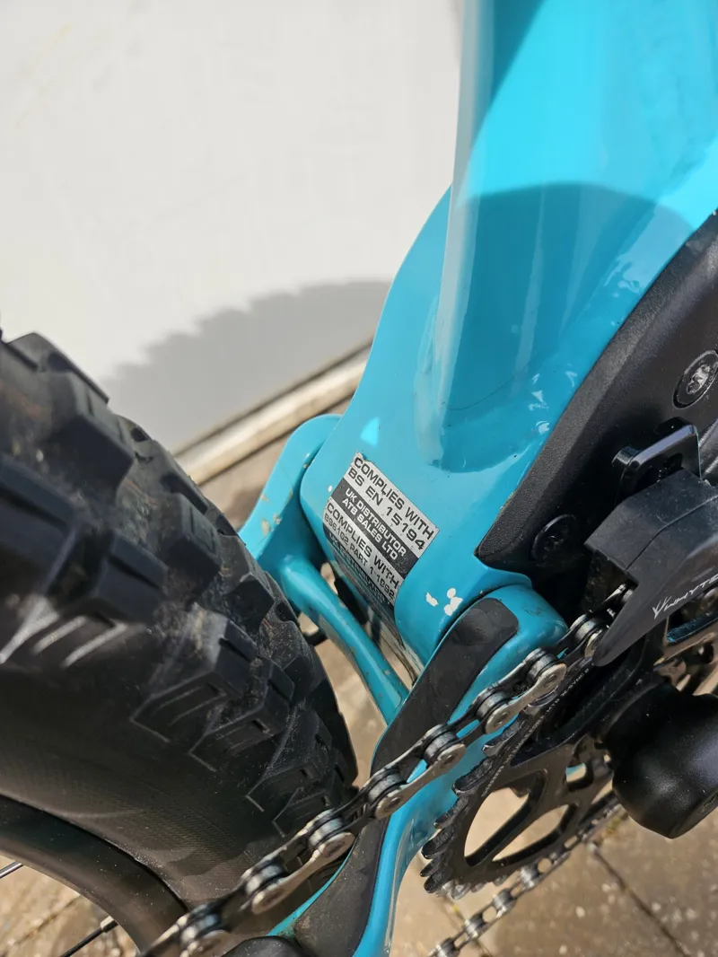 2nd Hand Whyte E160 S XL Electric Bike Gloss Turquise-3