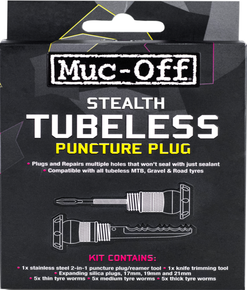 MucOff Stealth Tubeless Puncture Plugs Matt Black-2