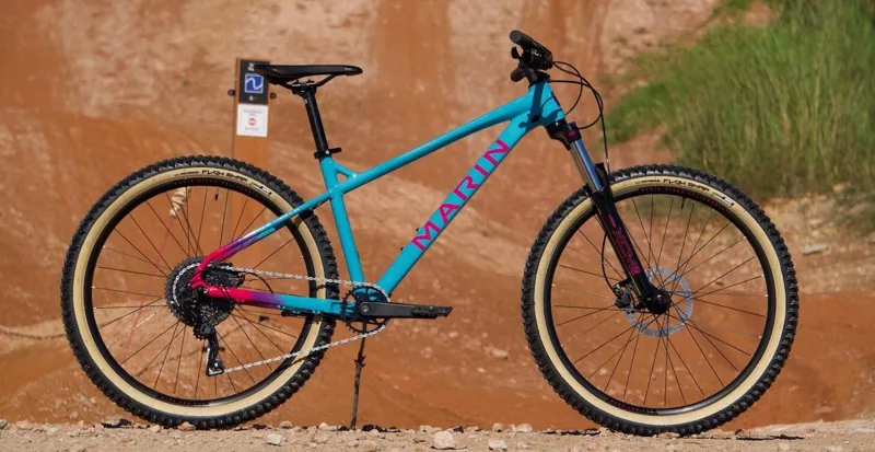 Marin San Quentin 1 Hardtail Mountain Bike 2022 Teal/Pink/Black-2