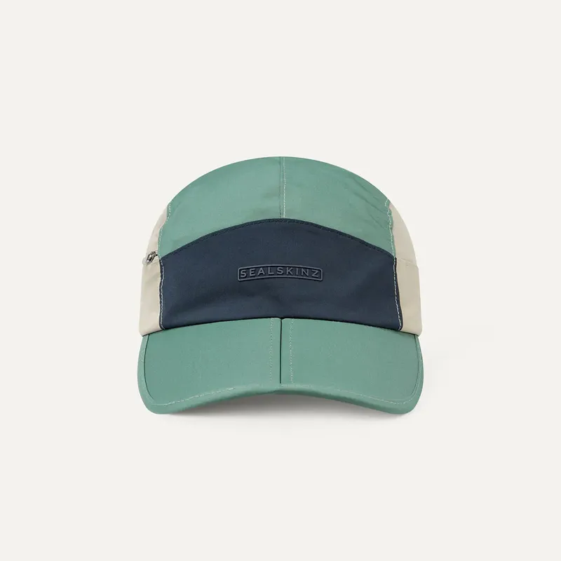SealSkinz Mulbarton Waterproof All Weather Zipped Pocket Colour Blocked Cap One Size Blue