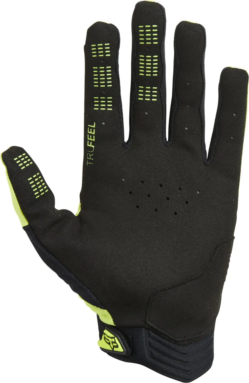 Fox Defend Youth MTB Gloves Fluo Yellow-1