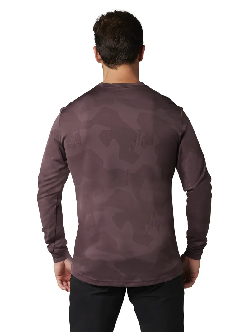 Fox Ranger TruDri LS MTB Jersey Jacquard Dark Maroon-2