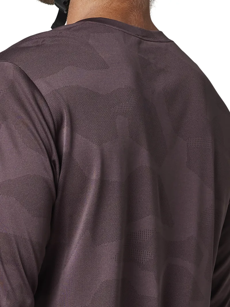 Fox Ranger TruDri LS MTB Jersey Jacquard Dark Maroon-4
