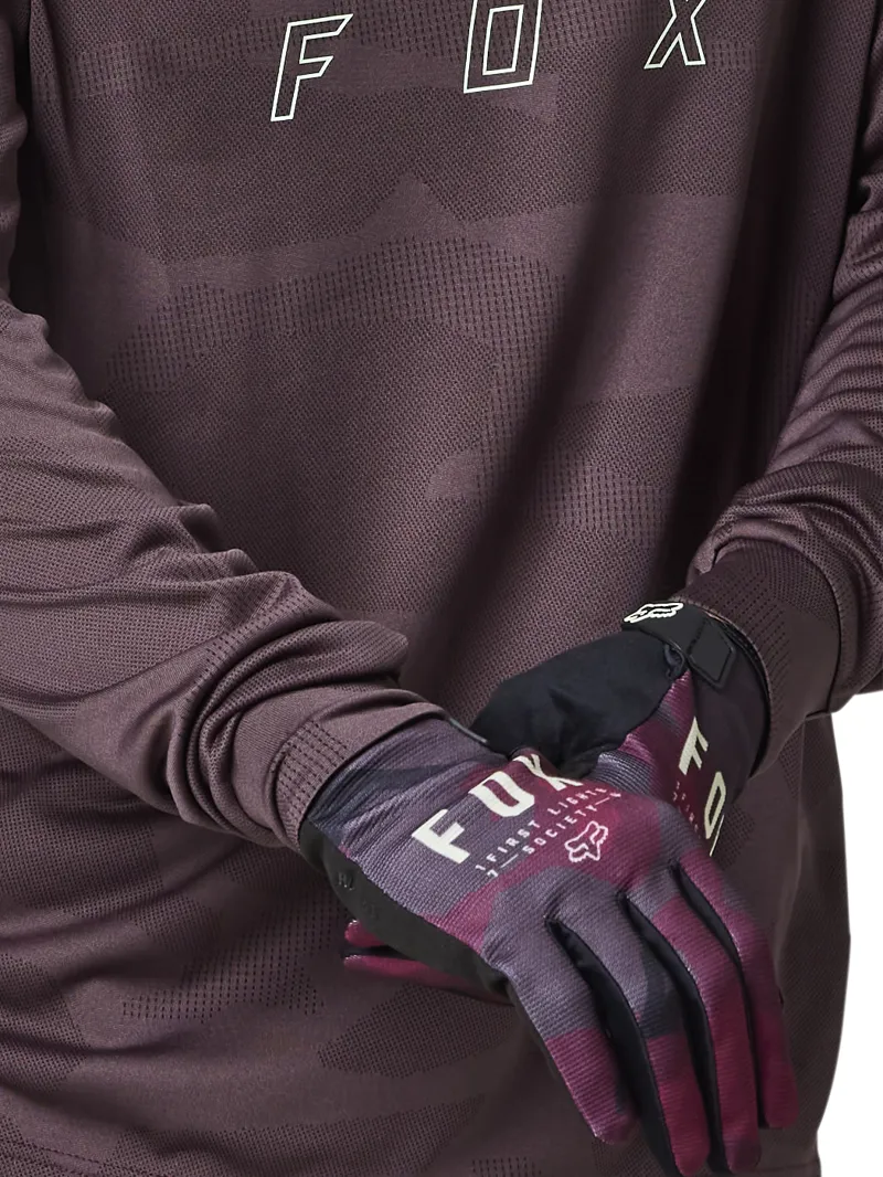 Fox Ranger TruDri LS MTB Jersey Jacquard Dark Maroon-5