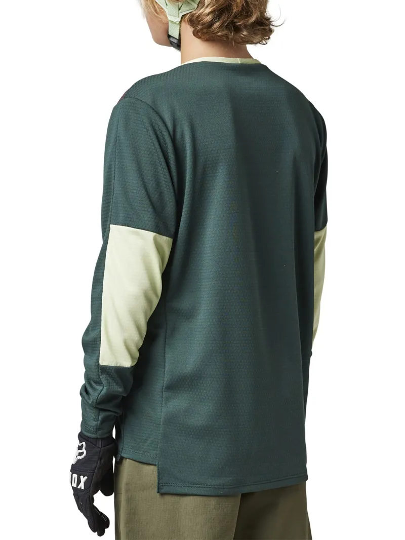 Fox Defend Youth LS MTB Jersey Emerald-2