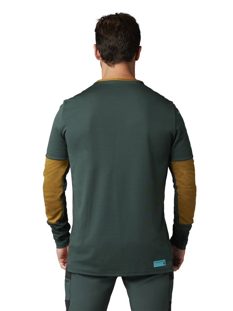 Fox Defend Long Sleeve MTB Jersey Emerald-2