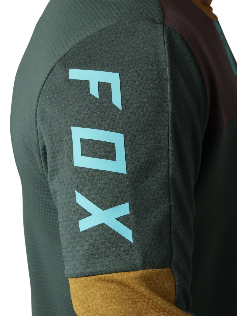 Fox Defend Long Sleeve MTB Jersey Emerald-3