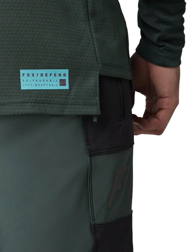 Fox Defend Long Sleeve MTB Jersey Emerald-5