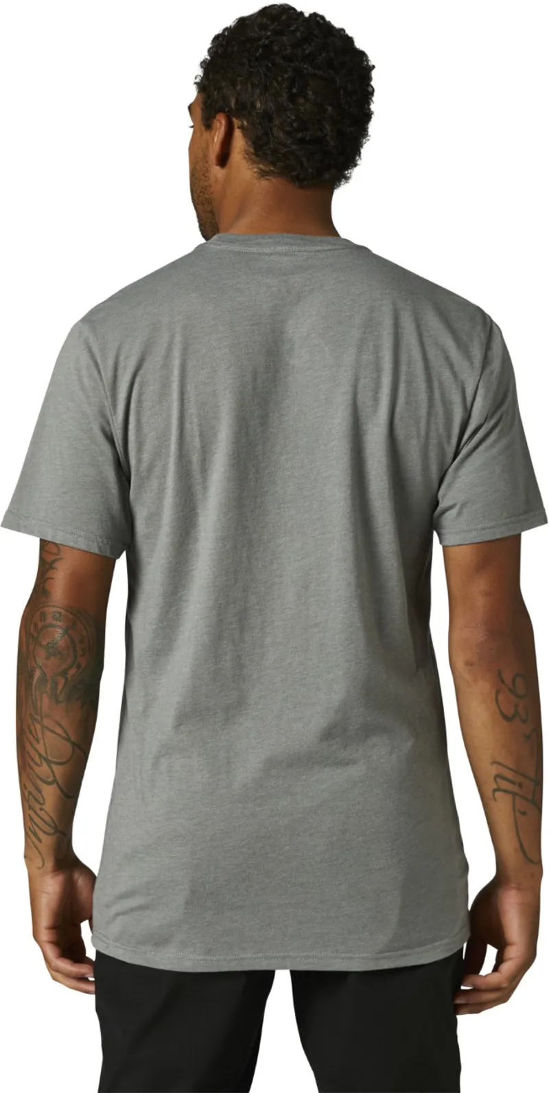 Fox Legacy Fox Head SS Tee Heather Graphite-1