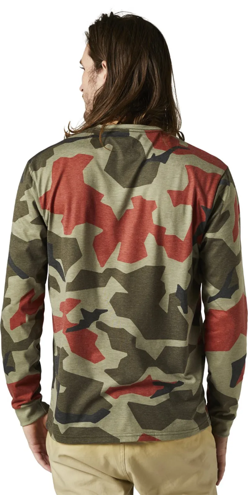 Fox Bnkr LS Tech Tee Green Camo-1