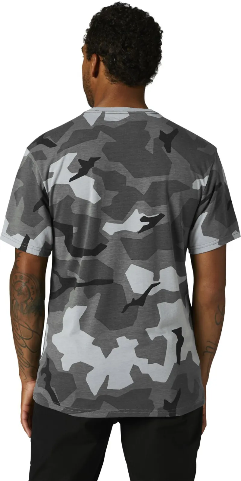 Fox Bnkr SS Tech Tee Black Camo-1