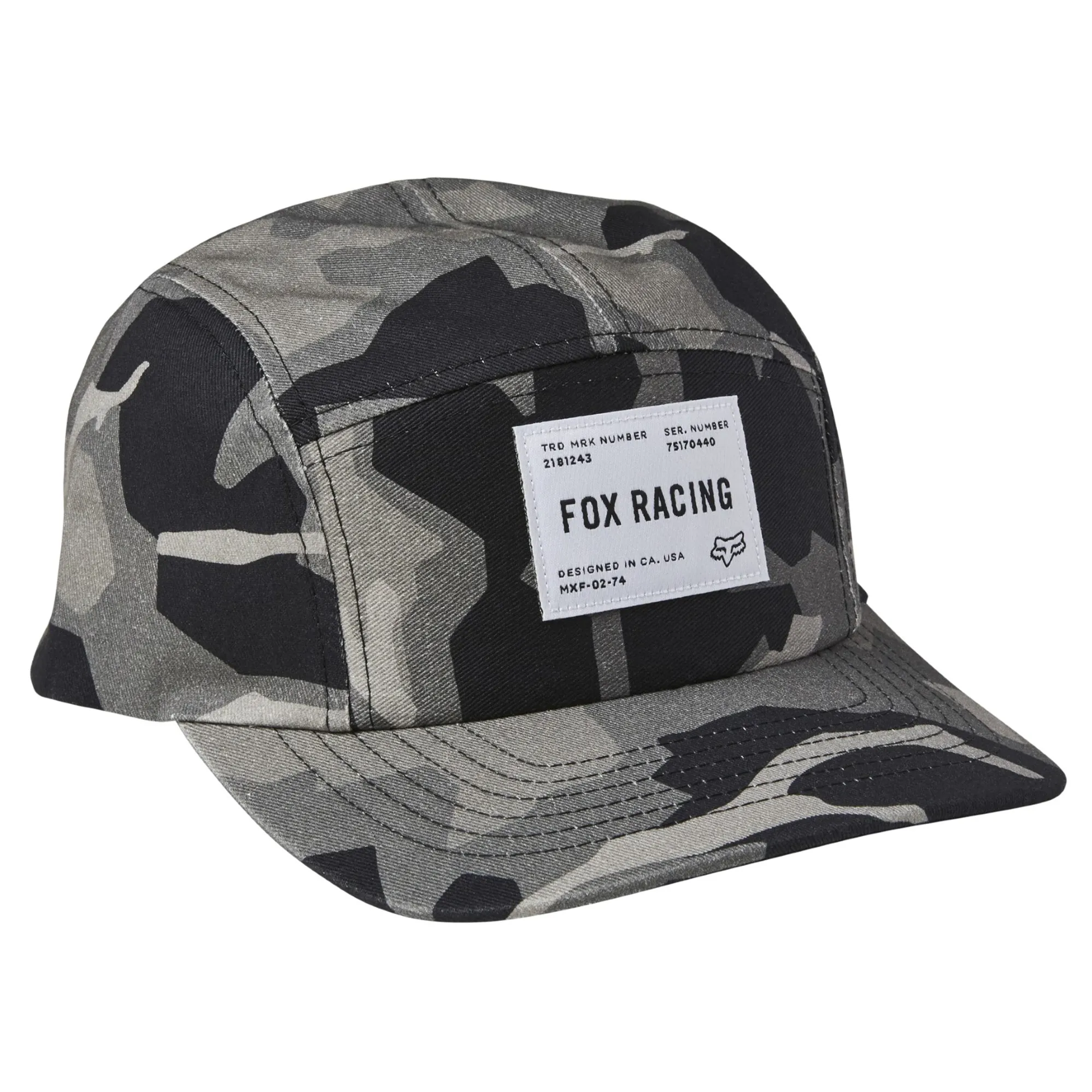 Fox Regiment Panel Snapback Cap One Size Black/Camo