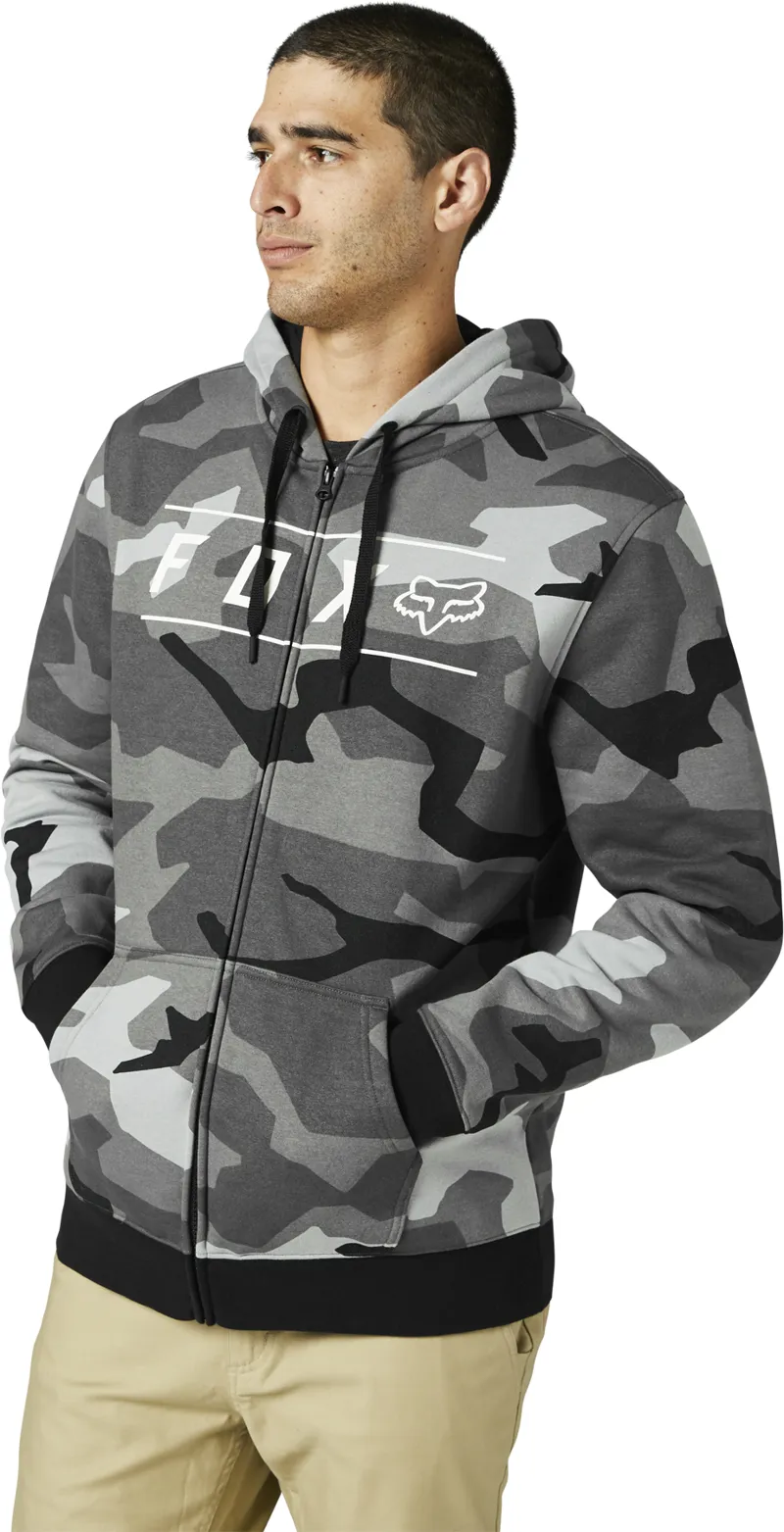 Fox Pinnacle Camo Zip Fleece Jacket Black Camo-1