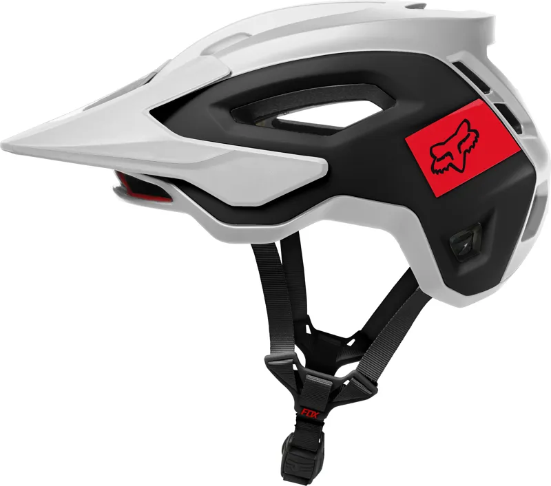 Fox Speedframe Pro MIPS MTB Helmet Blocked White/Black-2