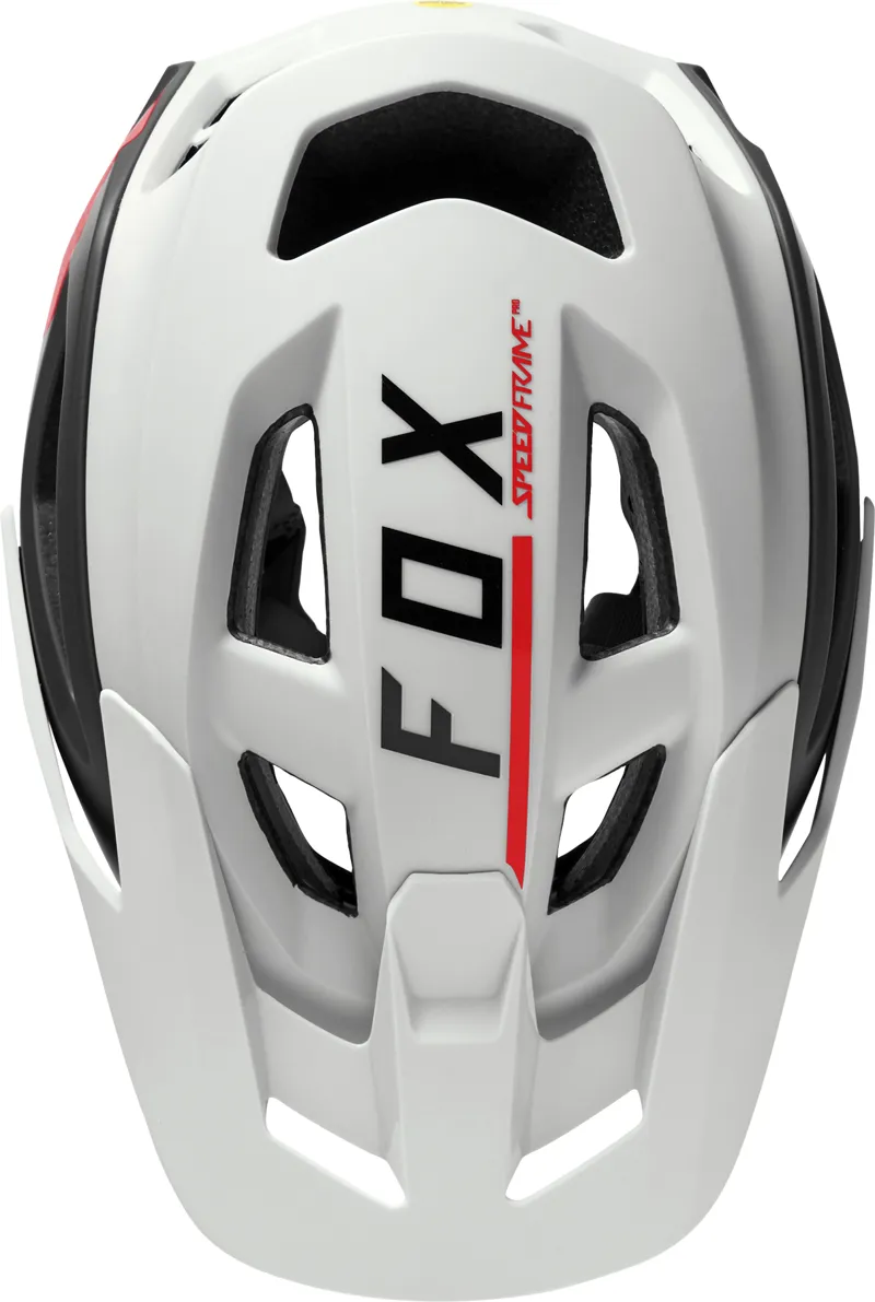 Fox Speedframe Pro MIPS MTB Helmet Blocked White/Black-4