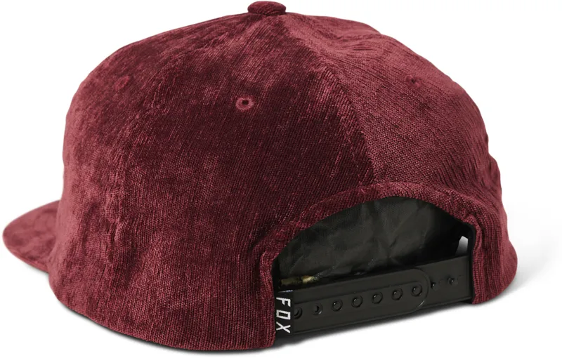 Fox Fixated Snapback Cap Dark Maroon-1