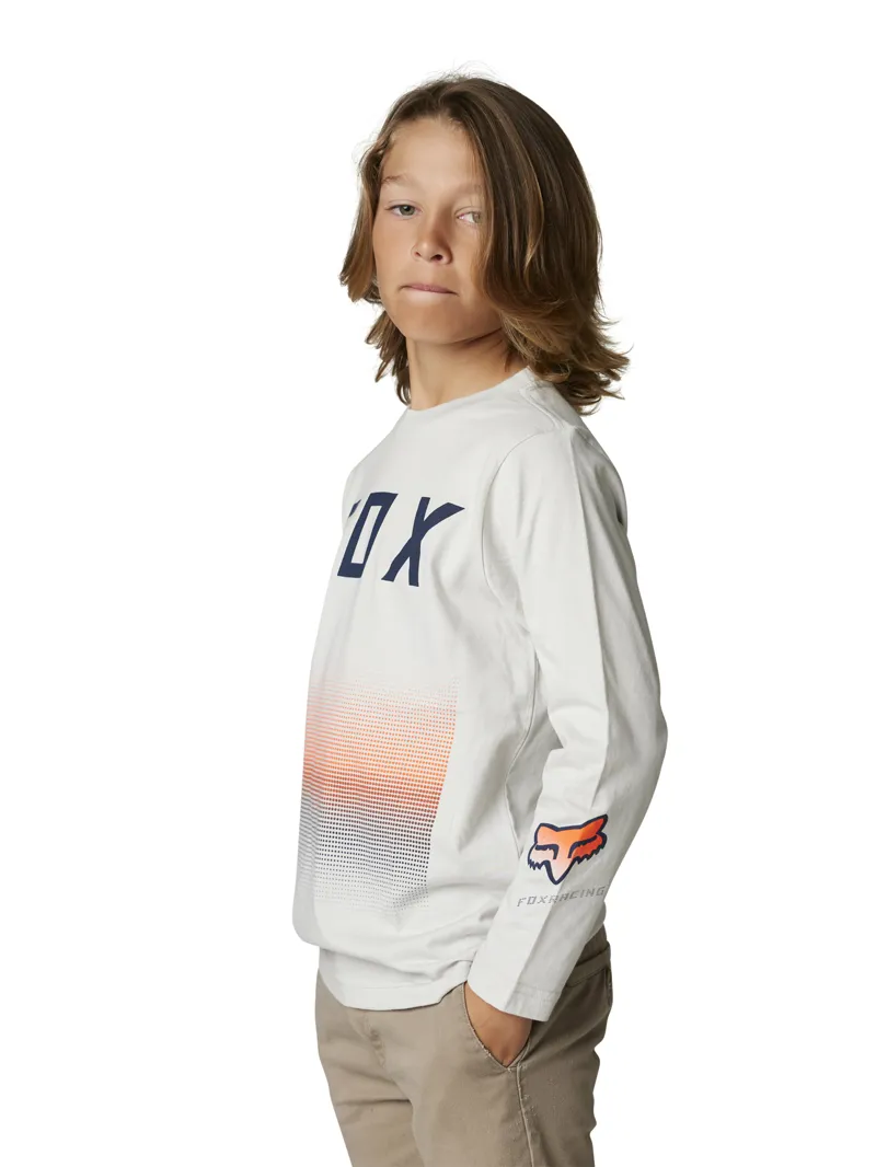 Fox Youth FGMNT LS Tee Light Grey-1