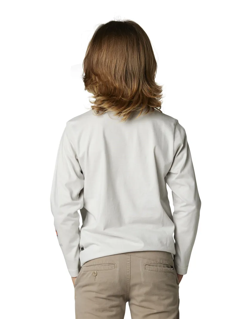 Fox Youth FGMNT LS Tee Light Grey-2