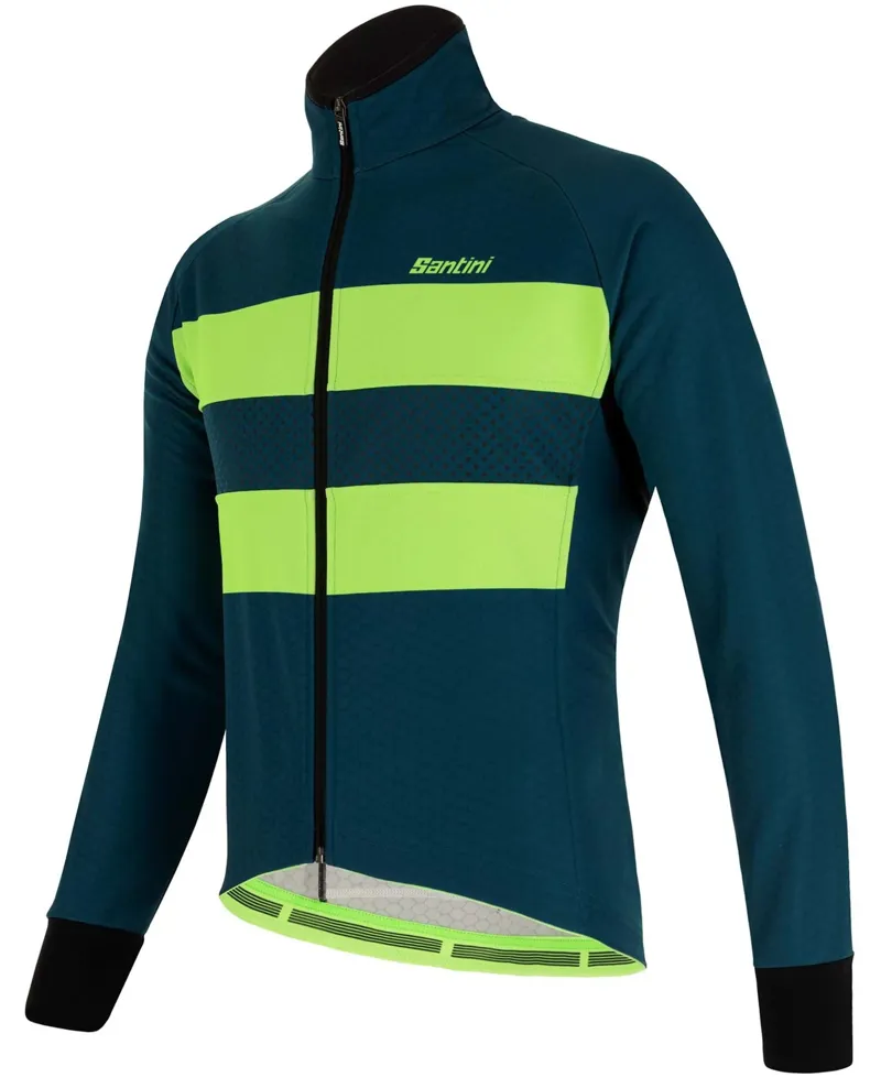 Santini AW Colore Bengal Thermo Jacket Teal-2