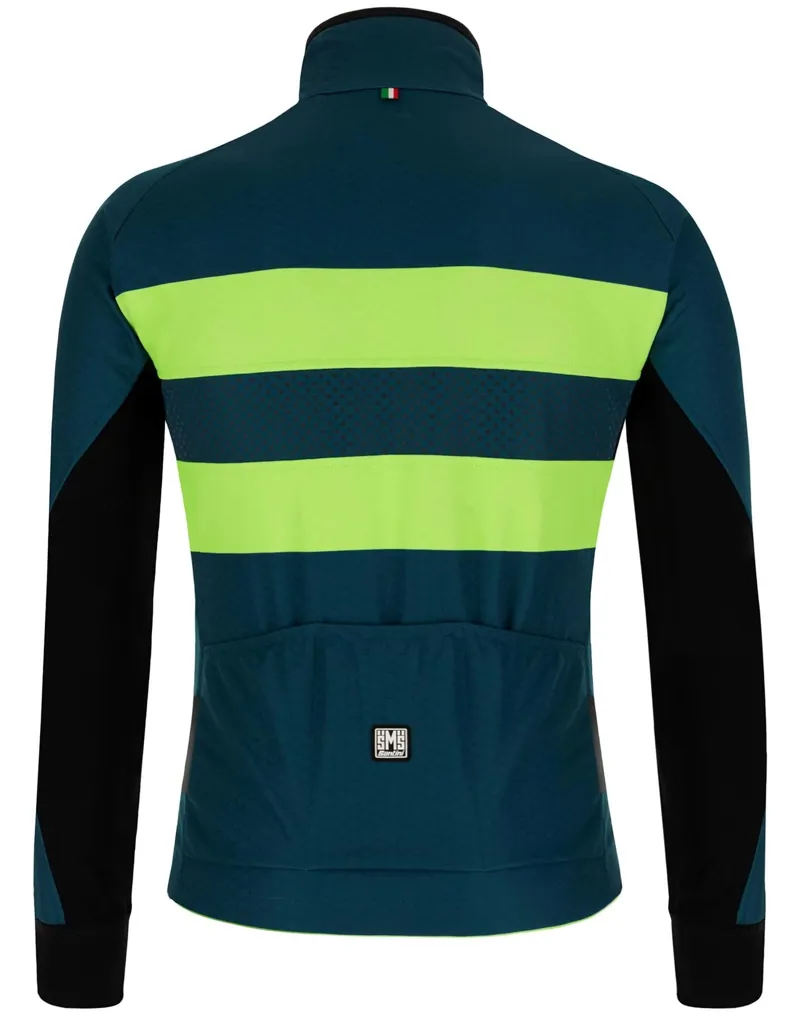 Santini AW Colore Bengal Thermo Jacket Teal-1