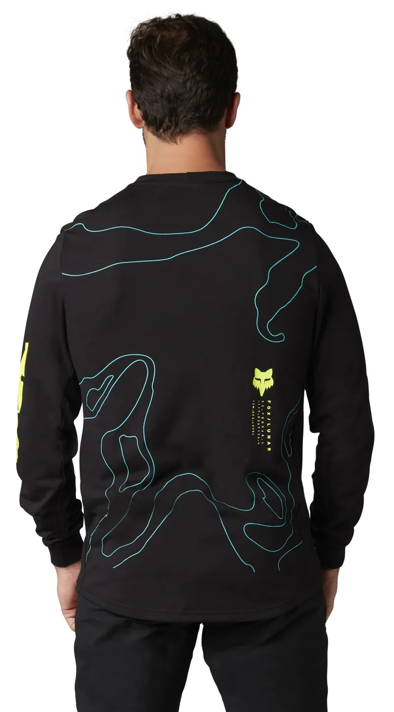 Fox Ranger Dri-Release Lunar Mid LS Jersey Black-2