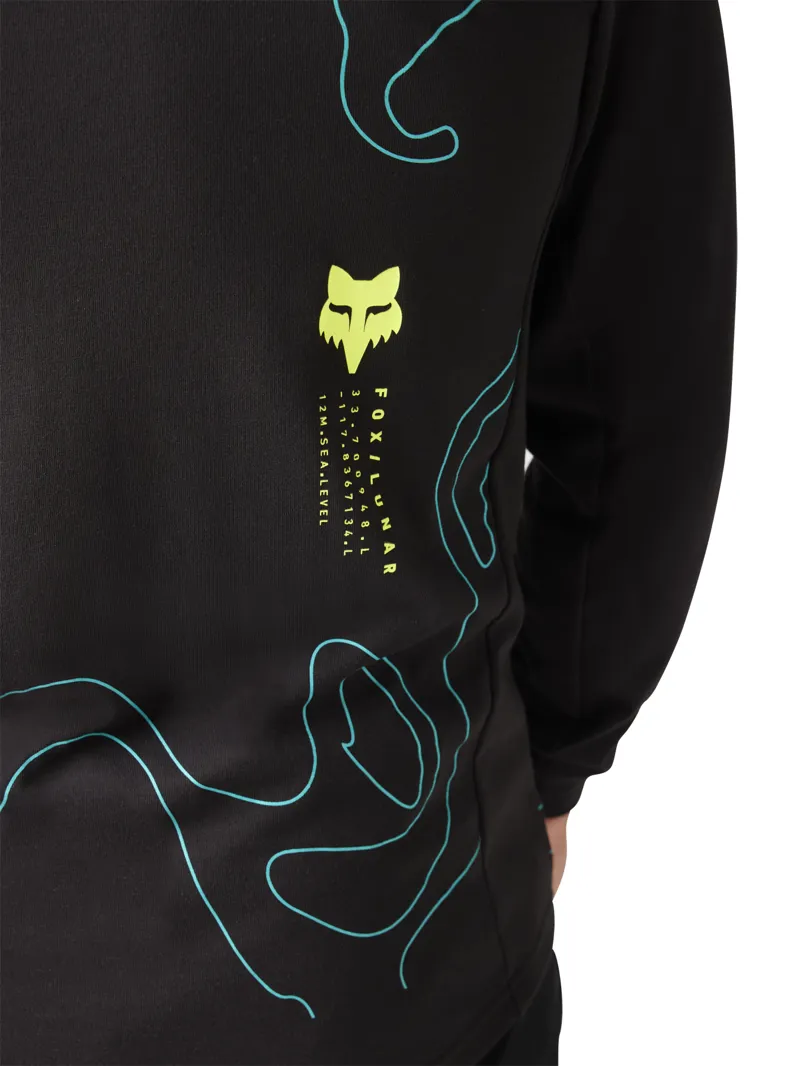 Fox Ranger Dri-Release Lunar Mid LS Jersey Black-3