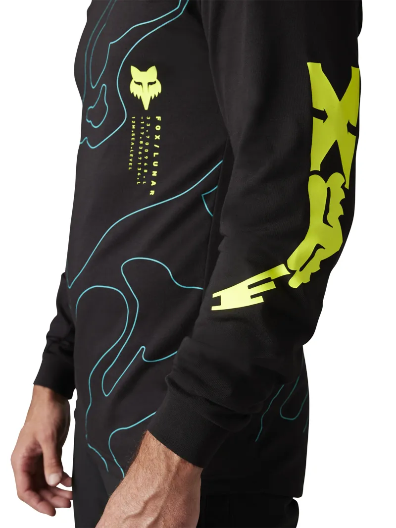 Fox Ranger Dri-Release Lunar Mid LS Jersey Black-4