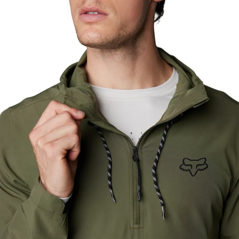 Fox Ranger Wind Pull Over Olive Green-3