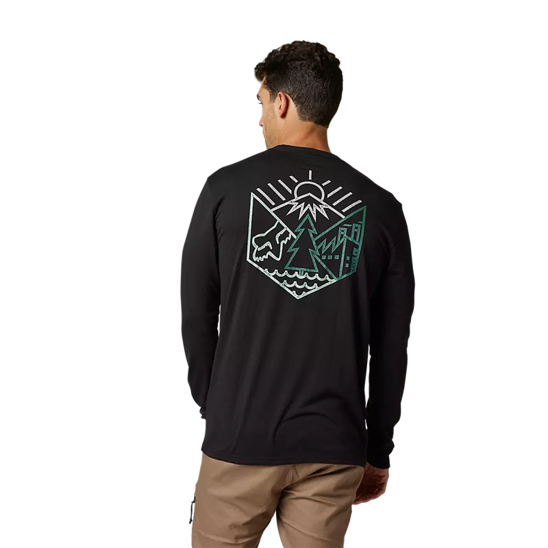 Fox Caveaut Tech LS Tee Black-2