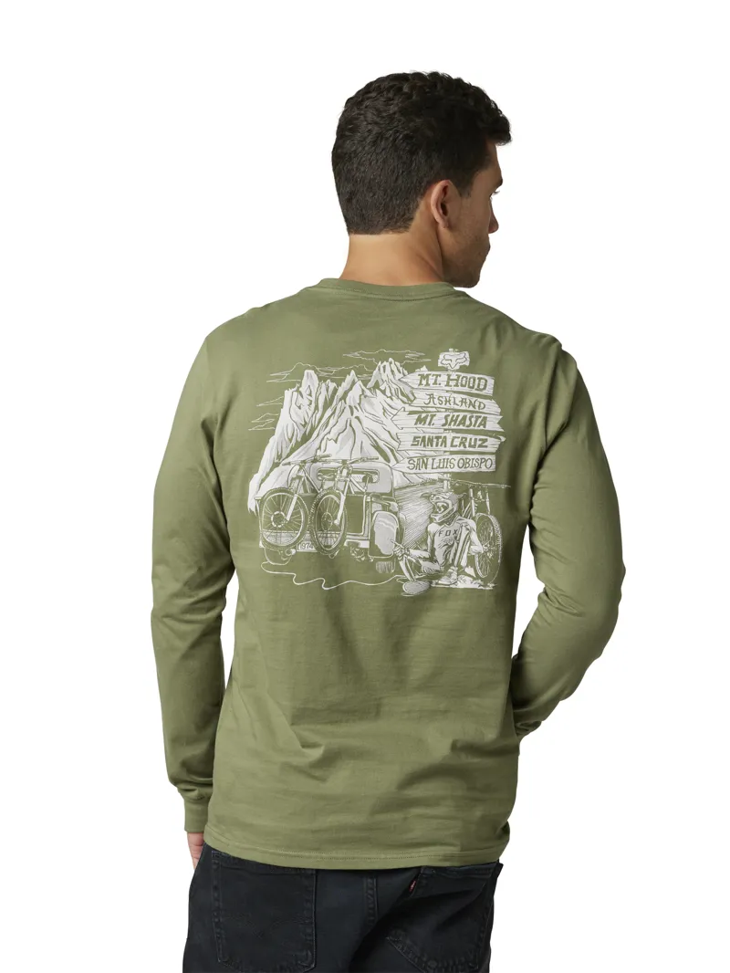 Fox Net New LS Premium Tee Army-2