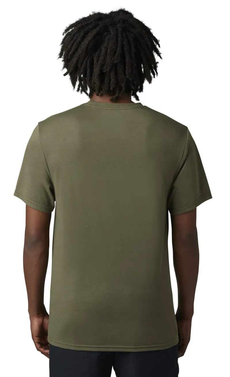 Fox Auxlry SS Tech Tee Olive Green-1